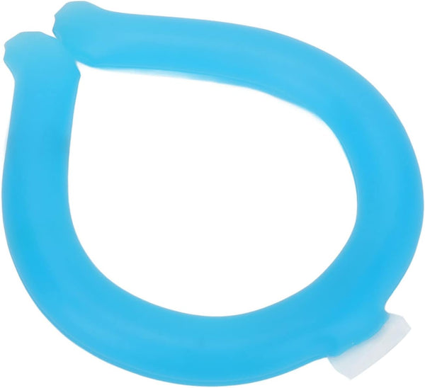 Neck Cooler, Reusable Wearable Hands Lasting Cooling Tube for Summer Heat, Neck Cooling Ring (Blue)