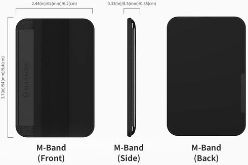 Sinjimoru Magnetic Wallet for iPhone, Magnetic Card Holder with Flap, Compatible with iPhone 15/14/13/12 Series