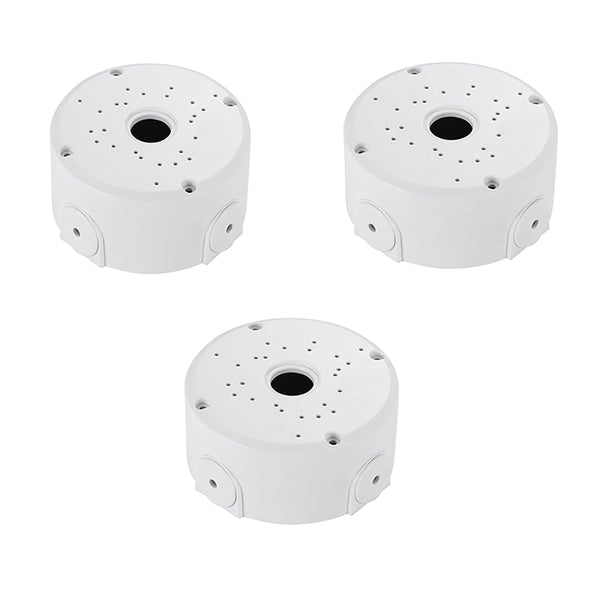 Universal Bullet Security Camera Junction Box Mount Bracket, Plastic Rainproof for IP Camera Indoor/Outdoor (3 Pack)