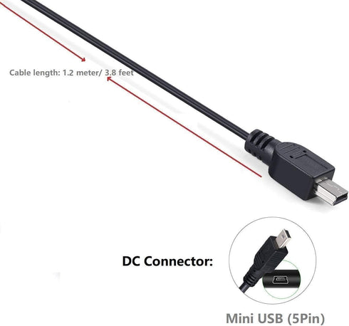BestCH 5V 1A MP3 MP4 AC Wall Power Charger Adapter Mini USB Cord for RCA Lyra Player