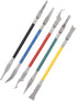 5pcs Dual Ends Metal Spudger Set, Professional Pry Opening Tools, Mainboard Chip Disassemble Kit for Mobile Phone
