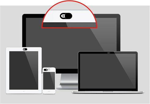 TENOC 5 Webcam Cover, Camera Privacy Cover Slide for Laptop/Cell Phone/iPad/PC/Tablet, Protect Your Privacy