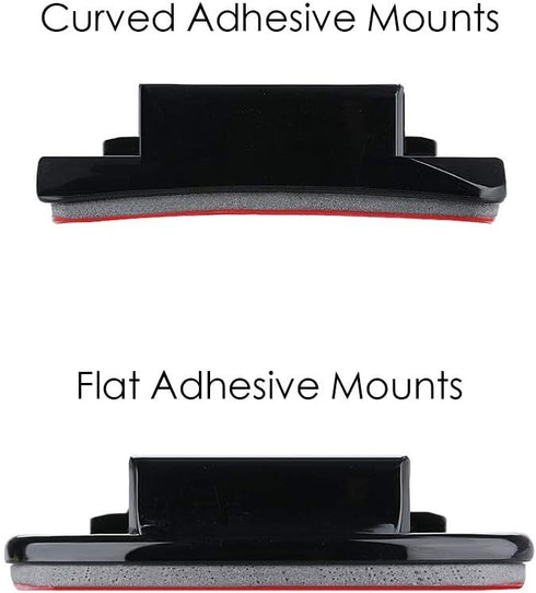 Sametop Helmet Adhesive Sticky Mounts - Curved & Flat 3M Mount for GoPro & DJI Osmo Cameras (6 Packs)