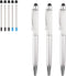 YOUMI 3 Pcs 2 in 1 Bling Ballpoint Pens with Crystal Diamond, Capacitive Touch Screen Stylus for iPhone/iPad