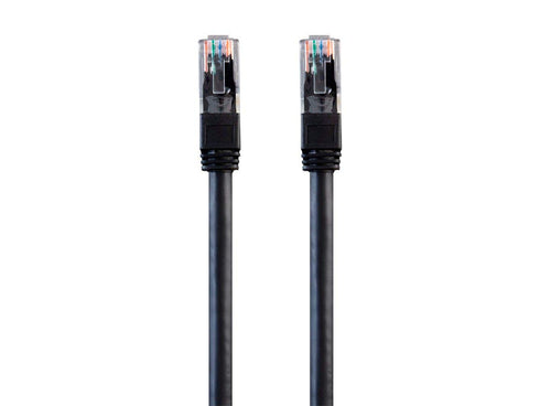 Monoprice Cat6 Outdoor Rated Ethernet Patch Cable - 7 Feet, Black, Snagless RJ45, 550MHz, 24AWG