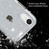 iPhone XR Case - Glitter Hybrid Shining Hard PC Back Protective Case for Girls, Crystal Clear
