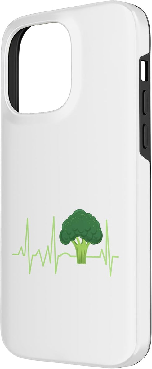 Hiking Lover Design 14 Broccoli Heartbeat Broccoli Lover Gift Case for iPhone Pro Max