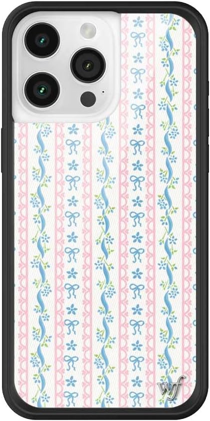 Wildflower Cases - Compatible with iPhone 15 Pro Max | Protective Black Bumper,
