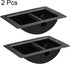 uxcell Recessed Speaker Handle Grasp Holder Pocket Style Replacement Speaker Cabinet Box Handles Metal Black 2pcs