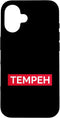 Statement Quote Culture Tempeh (Funny Asien Food Statement) Case for iPhone 16