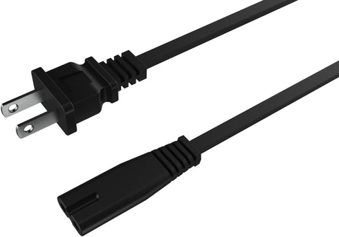YoK Black 5 Foot Universal Power Cable for Game Consoles & Other Devices Compatible with AVEC