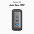 Geiomoo 100W Soft Silicone Case for Anker Nano Charger, Flexible Scratch Resistant Cover (Black)