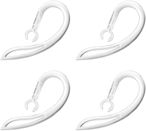Ear Hooks, Flexible Ear Piece Clamp, Universal Clear Replacement Ear Loop Clips for Single Ear Bluetooth Headset - Set