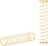 DUROCK 63.5g Long Gold Plated Springs - Custom Mechanical Keyboard Switch Springs, 110pcs Compatible