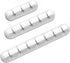 Cord/Cable Organizer, White Cord Holder, USB Cable Management, 3 Packs Cable Clips for Car Home Office (7, 5, 3 Slots)
