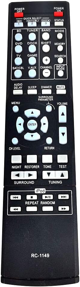 New RC-1149 Remote Control for Denon AV Receiver AVR-390, AVR-391, AVR-1311, AVR-1312