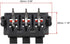 uxcell 2 Row 6 Way Spring Speaker Terminal Clip - Push Release Connector Audio Cable Terminals Strip Block, Black Red