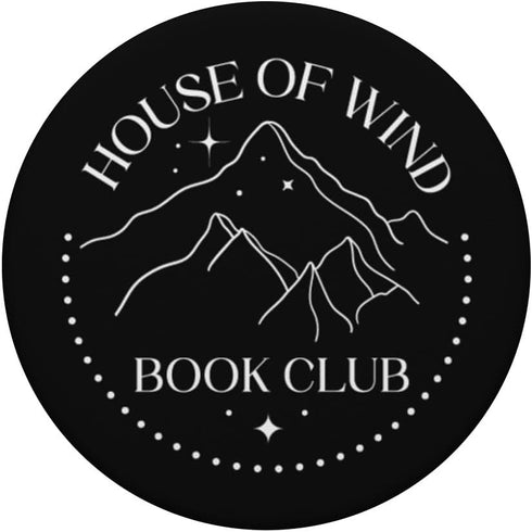 House Of Wind Book Club Lovers Unique Artistic PopSockets Standard PopGrip for Avid Readers