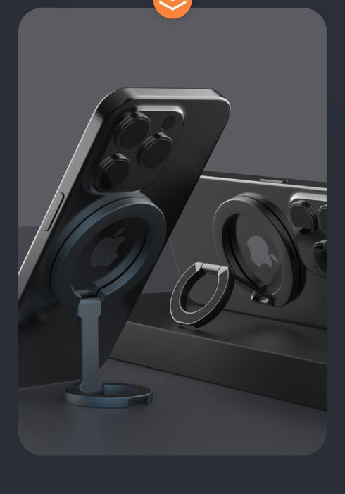BONTOUJOUR 16/15/14/13/12/ Magnetic Ring Holder for MagSafe Dual-Side Magnetic, Removable Gym Phone Grip with Kickstand