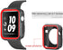 Silicone Bumper Case for Apple Watch SE Series 6 5 4, Waterproof Impact Resistant Protective Case, Green+Silver