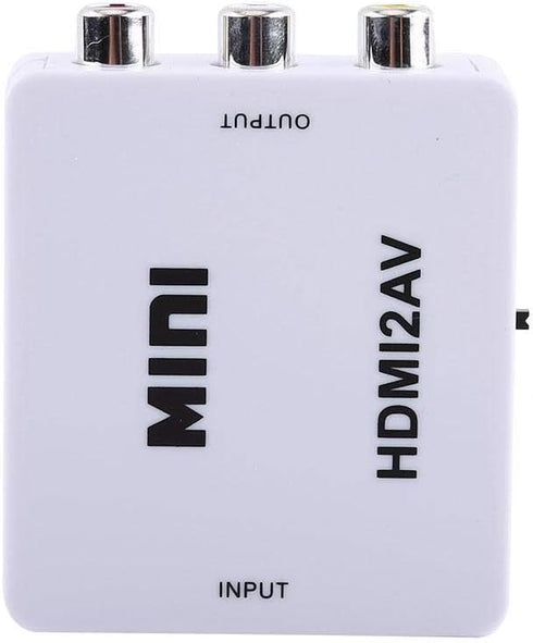 Yosoo Health Gear Digital HDMI2AV Converter, AV Adapter, Composite Video Audio CVBS Converter 720p/1080p (White)