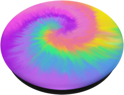 Tie Dye Swirl Vintage Hippie 1960s Rainbow - Pastel Bright PopSockets Swappable PopGrip