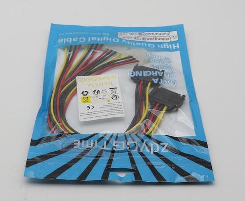 zdyCGTime 15-Pin SATA Male to 8 Pin (6+2 Pin) PCI-Express Female Video Card Power Adapter Cable (20CM/8inch)