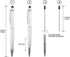YOUMI 3 Pcs 2 in 1 Bling Ballpoint Pens with Crystal Diamond, Capacitive Touch Screen Stylus for iPhone/iPad