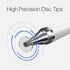 Replacement Disc Tips - High Precision Fine Point Round Disk for 2 in 1 Series Stylus Pen, Clear (4 Pack)