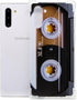FAteam Retro Music Cassette Tape Case for Galaxy Note 10, TPU Soft Bumper, Reinforced Corners, 2019 Release.