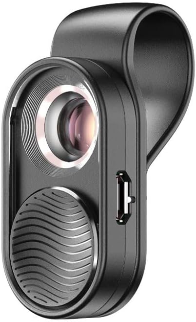 PUSOKEI 100X Phone Microscope, Mini Pocket Phone Camera Lens Attachment Microscopes with Universal Clip and LEDs,