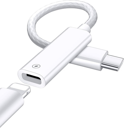 USB C to Lightning Adapter Cable for iPhone 15 Plus 15 Pro Max, 27W PD Fast Charging & Data Transfer Converter Cable