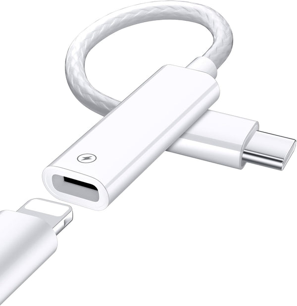 USB C to Lightning Adapter Cable for iPhone 15 Plus 15 Pro Max, 27W PD Fast Charging & Data Transfer Converter Cable