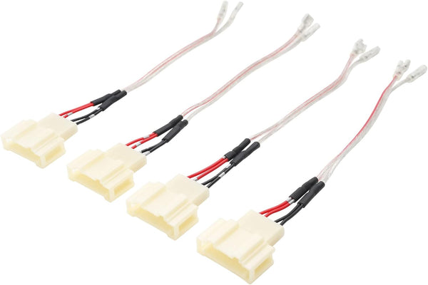 RED WOLF Door Speaker Wiring Harness Adapter for VW Volkswagen 1999-2019 Golf/Beetle/Passat, 4 PCS