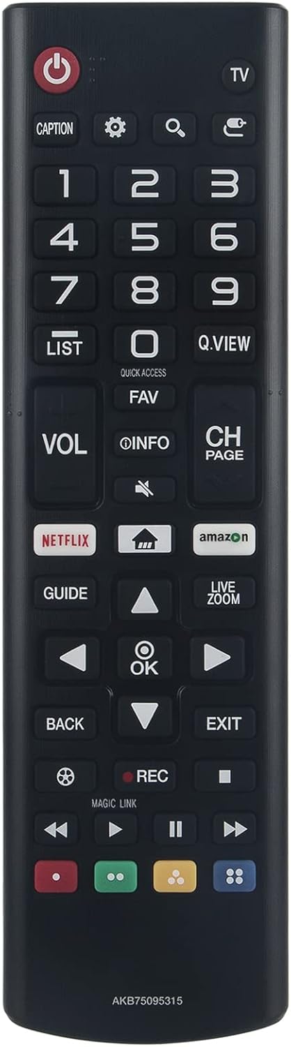 AKB75095315 Remote Control Replacement for LG Smart TV Models 55UK7700AUB, 55UK7700PUD, 60UK6200PUA, and More