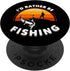 Retro Fisherman Funny Fishing: PopSockets PopGrip Swappable Grip for Phones & Tablets