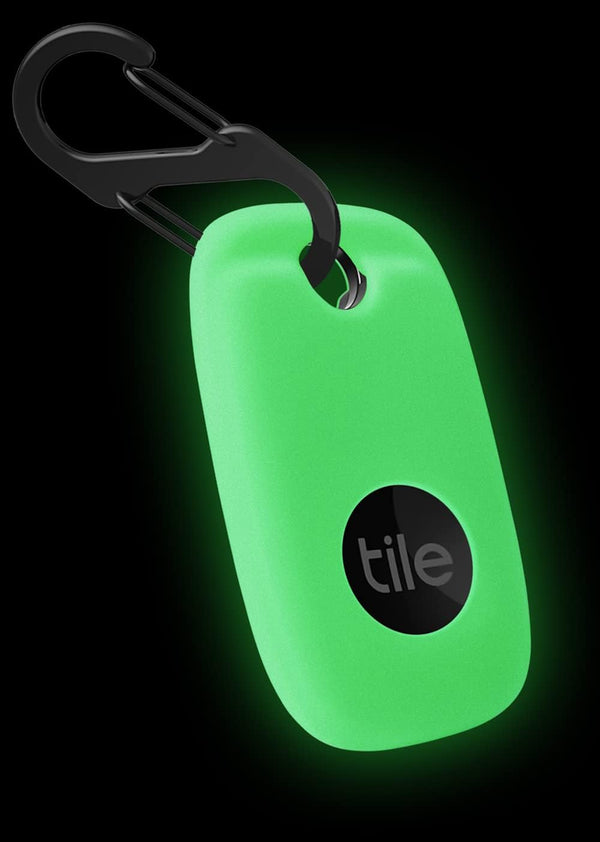 Geiomoo Silicone Case Compatible with Tile Pro 2022 - Protective Cover with Carabiner (Luminous Green)