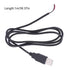 generic 22AWG 2 USB Open End Cable Power Supply Cable for Light Fan Driving Recorder USB Male Pin Bare Wire Charging
