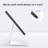 DARENYI Acrylic Cell Phone Stand for Desk, Clear Phone Holder Dock for iPhone 13/12/11 Pro Max, All Android Phones