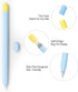 KELIFANG 1st 2 12.9/10.5/9.7 inch, Silicone Case Sleeve Cover Compatible Apple Pencil Generation, Protective Skin