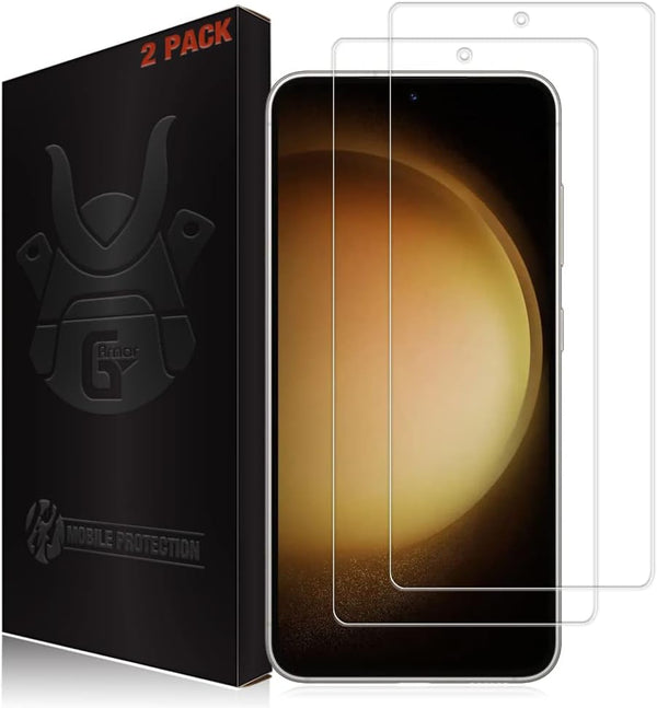 2 Pack Tempered Glass Screen Protector for Samsung Galaxy S22/S23 (6.1") - Phone Case Friendly, Lifetime Replacement