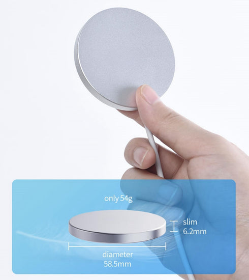 Magnetic Wireless Charger, 15W Fast Charging Pad with USB-C 20W PD Adapter, Compatible with MagSafe for iPhone