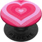 Cute Pink Latte Love Coffee Heart Pattern PopSockets Standard PopGrip, Stylish Girly Design
