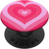 Cute Pink Latte Love Coffee Heart Pattern PopSockets Standard PopGrip, Stylish Girly Design