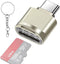 leizhan Type C Micro SD/TF Card Reader with Keychain,USB C to Micro SD