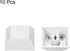 PATIKIL 1U Blank Keycaps, 10 Pack Universal PBT Replacement Accessories for MX Mechanical Keyboard, White