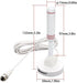 Chaowei Small Indoor Amplified HDTV Antenna with Signal Booster Amplifier - 2023 Digital TV Antenna with Magnetic Base,
