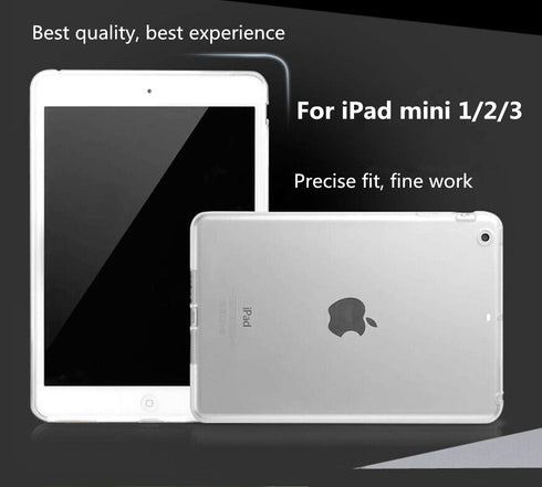 iCoverCase for iPad Mini 1/2/3 Clear Case - Ultra-Thin Transparent Soft TPU Back Cover