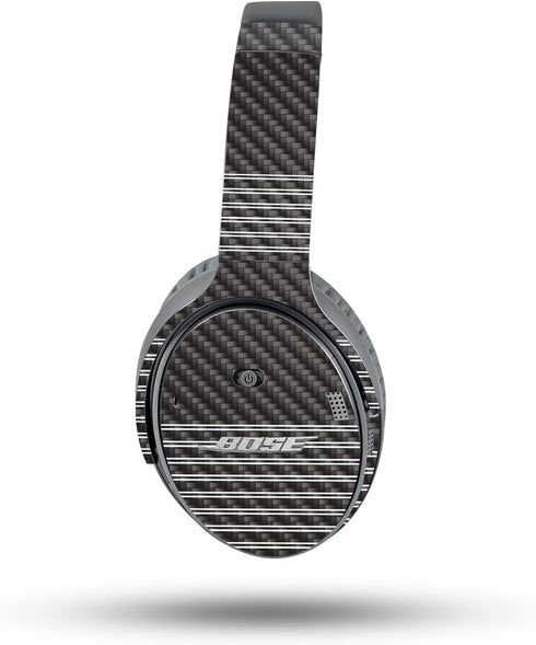 MightySkins Carbon Fiber Skin for Bose QuietComfort 35 II Headphones - Pinstripe, Durable Textured Finish, Easy to Apply