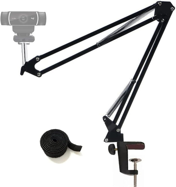 Etubby Webcam Stand Desktop Adjustable Suspension Boom Scissor Arm Camera Clamp Webcam Mount